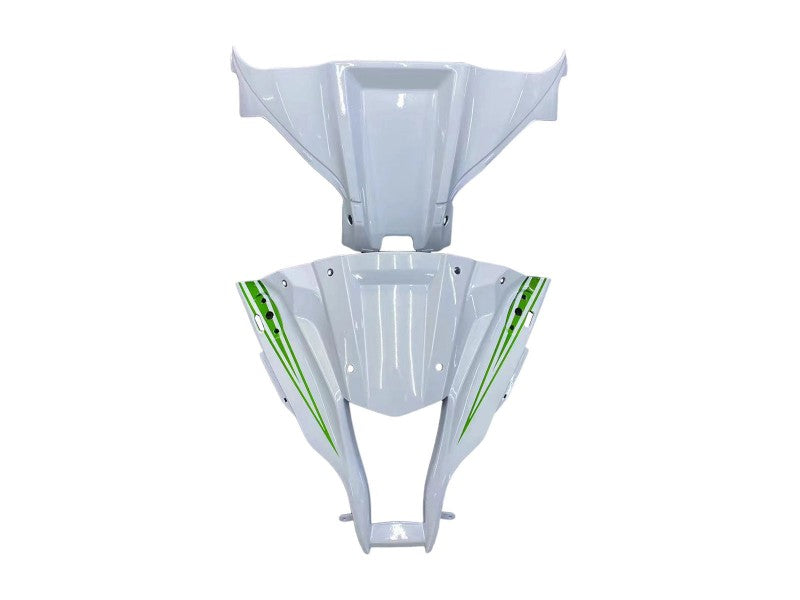 Purchase 2011-2015 White Green Stripe Black Ninja Kawasaki ZX10R Motorcycle Fairings UK
