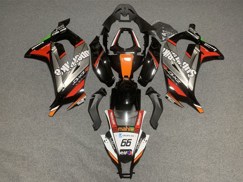 Purchase 2011-2015 White Orange Black Mahi Elf 66 Superbike Kawasaki ZX10R Motorcycle Fairings UK