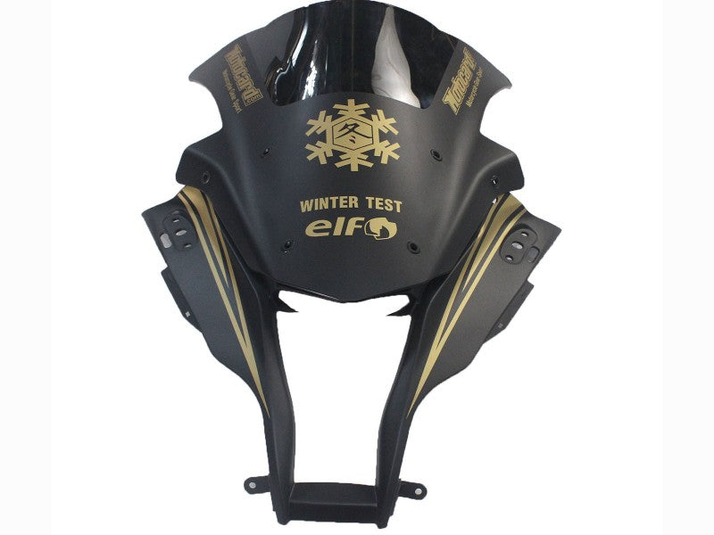 Purchase 2011-2015 Matte Black Gold Snow Elf Kawasaki ZX10R Motorcycle Fairings UK