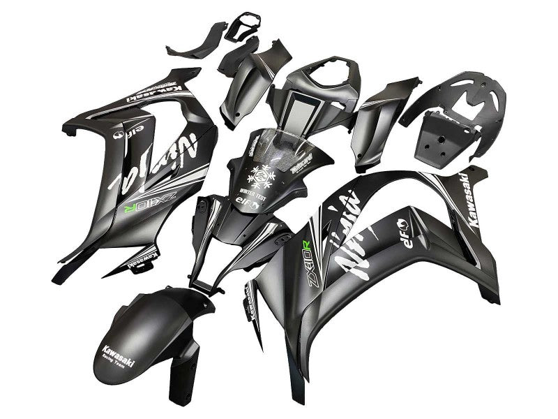 Purchase 2011-2015 Matte Black Green Elf Kawasaki ZX10R Motorcycle Fairings UK