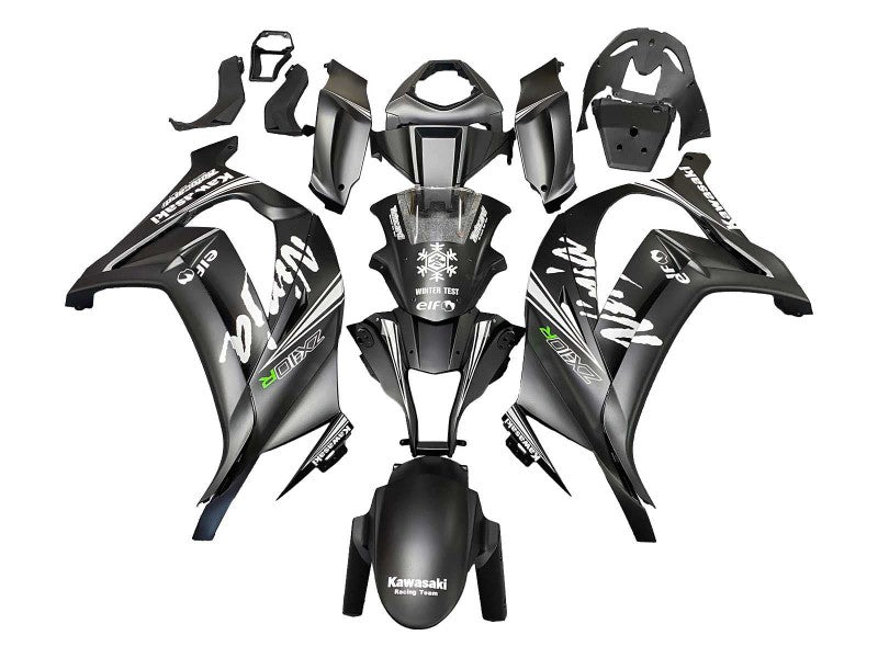 Purchase 2011-2015 Matte Black Green Elf Kawasaki ZX10R Motorcycle Fairings UK