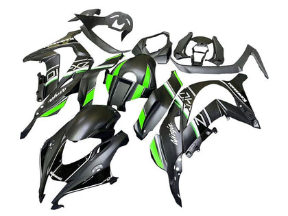 2016-2020 Kawasaki ZX-10R Black Green Fairing Kit