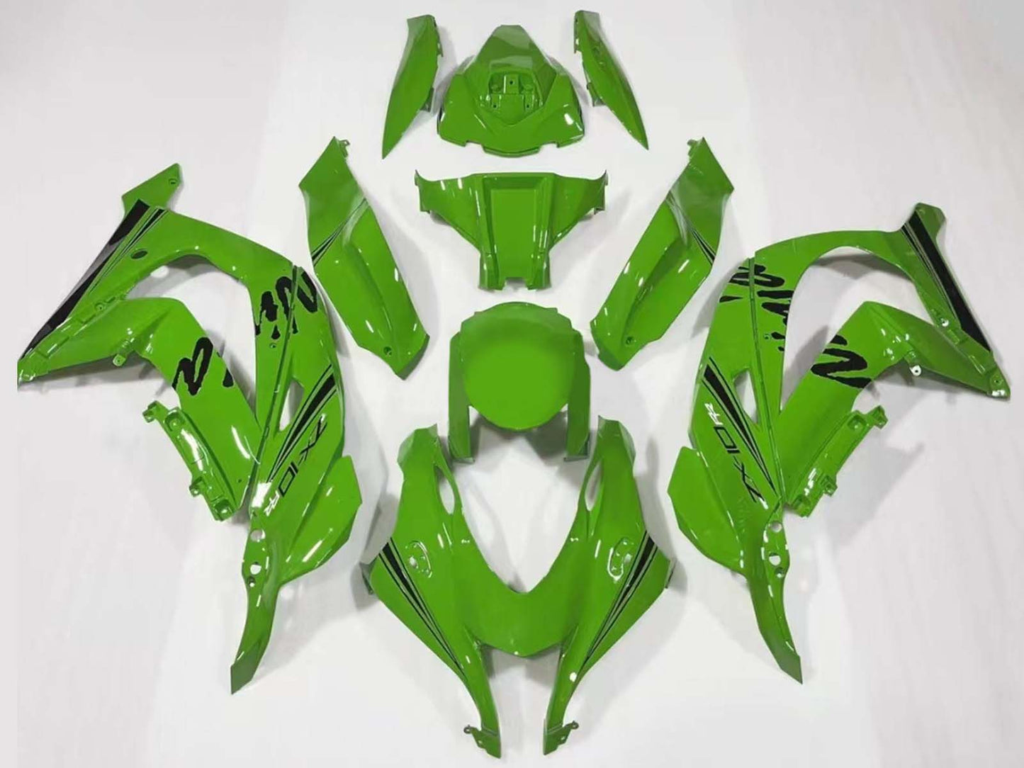 2016-2020 Green Black Kawasaki ZX10R Motorcycle Fairing， Purchase 2016-2020 Green Black Kawasaki ZX10R Motorcycle Fairing UK - UK