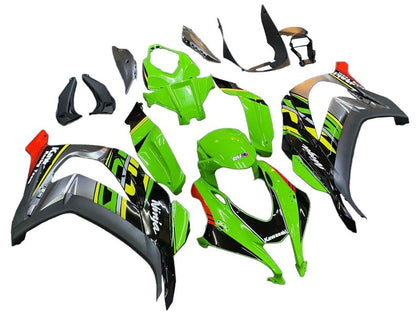 2016-2020 Kawasaki ZX-10R Green Black Elf Fairing Kit