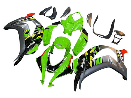 2016-2020 Kawasaki ZX-10R Green Black Elf Fairing Kit
