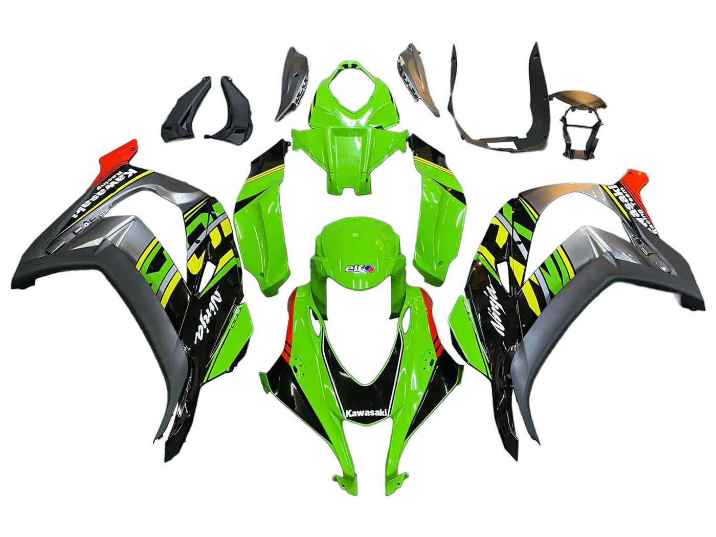 2016-2020 Green Black Elf Ninja Kawasaki ZX10R Fairing Kit