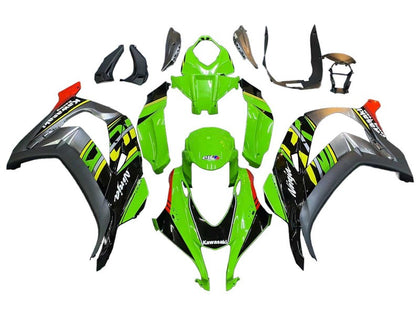 2016-2020 Kawasaki ZX-10R Green Black Elf Fairing Kit