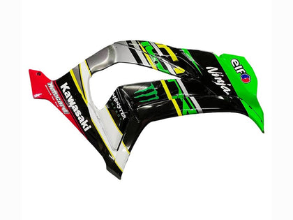 2016-2020 Kawasaki ZX-10R Black Green Yellow Monster Elf Fairing Kit