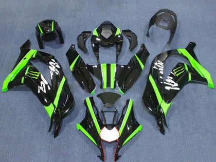 2016-2020 Kawasaki ZX-10R White Silver Black Fairing Kit