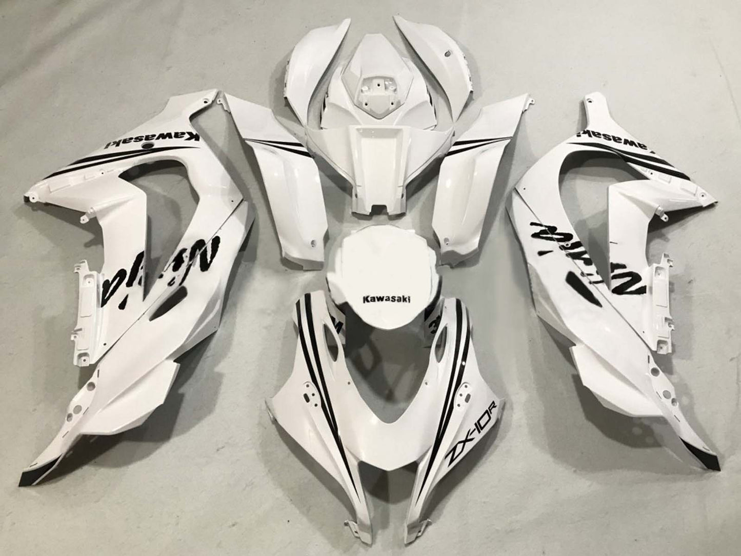 2016-2020 White Ninja Kawasaki ZX10R Fairing Kit