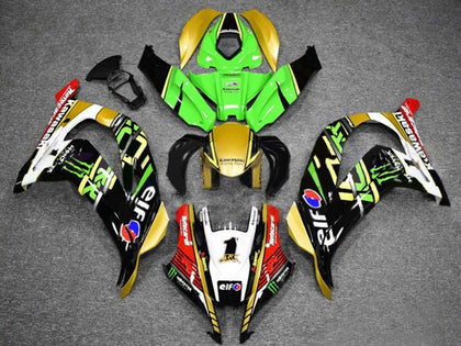 2016-2020 Kawasaki ZX-10R White Yellow Fairing Kit