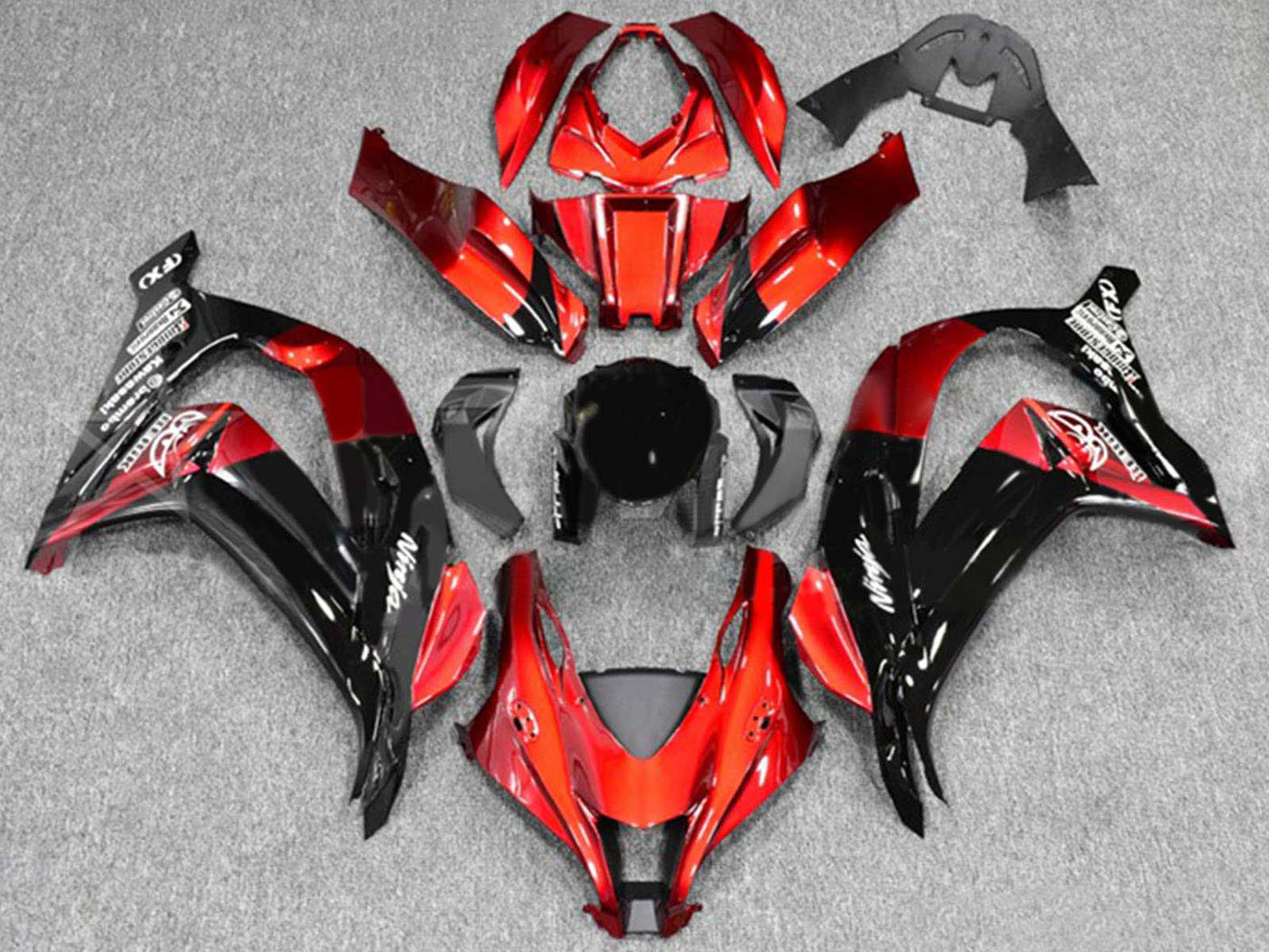 2016-2020 Black White Ninja Kawasaki ZX10R Fairing Kit