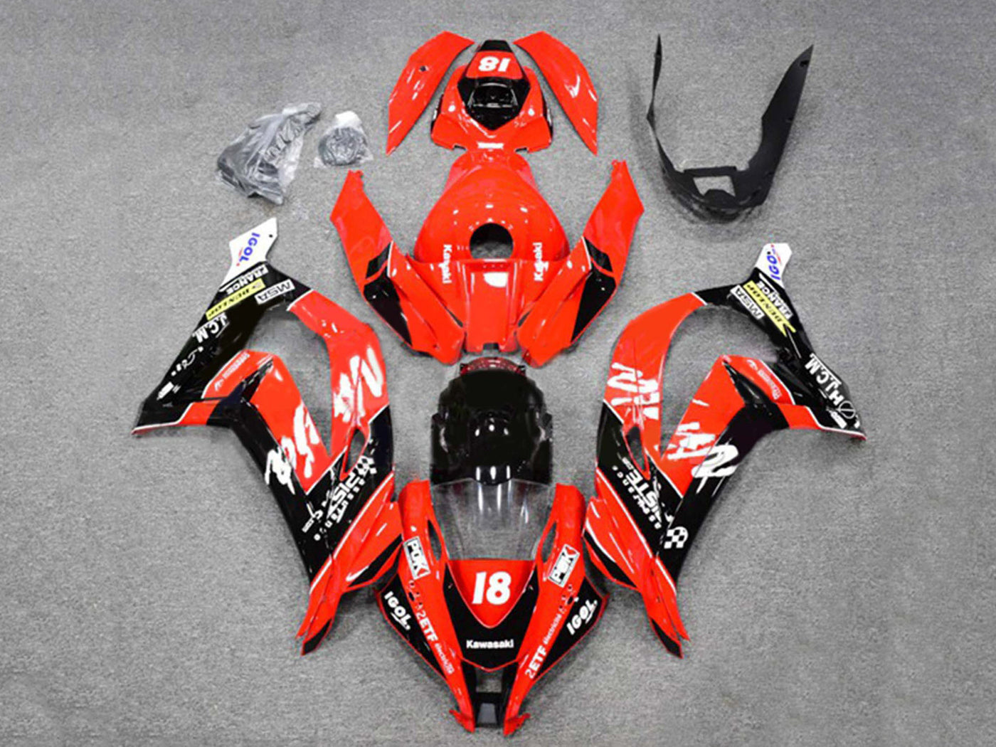 2016-2020 Black Ninja Kawasaki ZX10R Fairing Kit