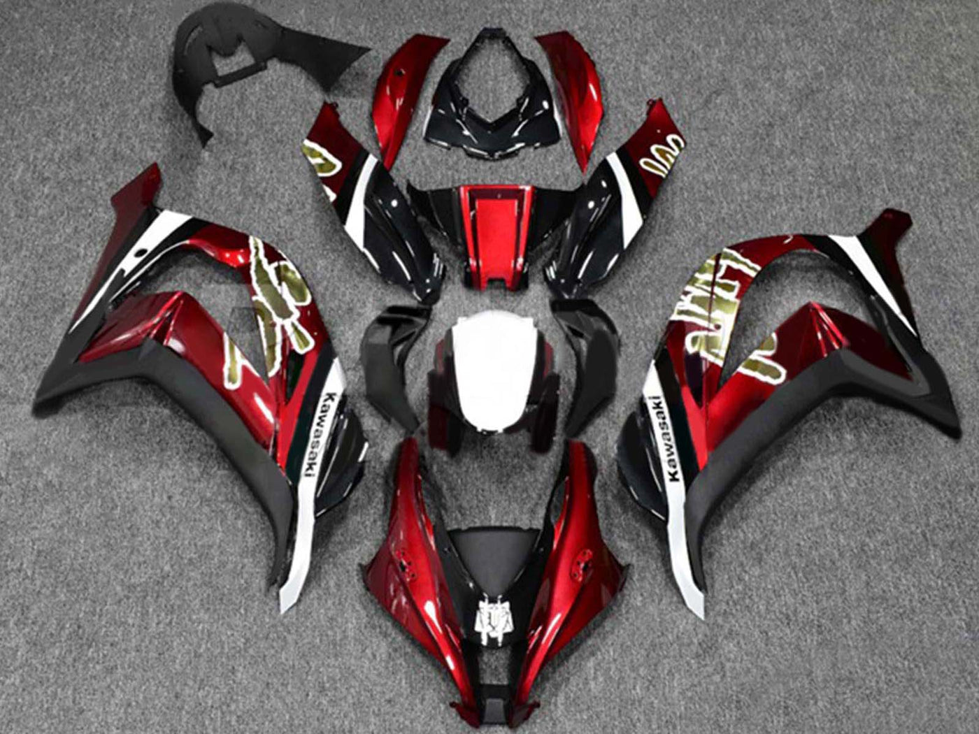2016-2020 Black Gold Grey 93 Kawasaki ZX10R Fairing Kit