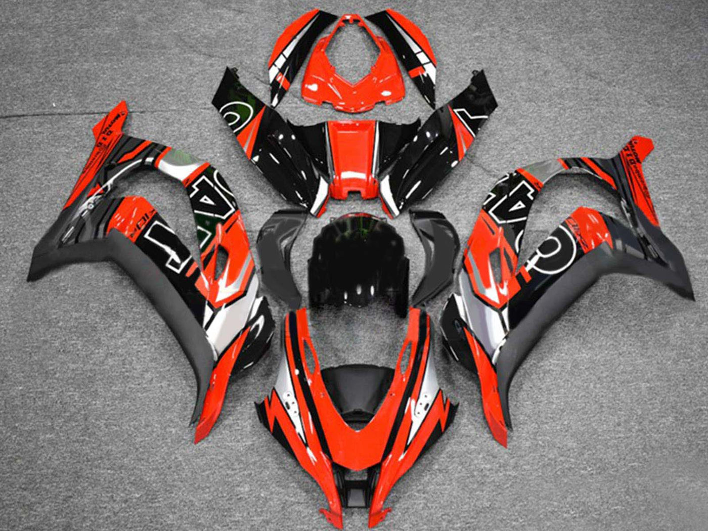 2016-2020 Black Green Ninja Kawasaki ZX10R Fairing Kit