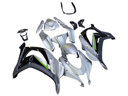 2016-2020 Kawasaki ZX-10R Silver Black Fairing Kit