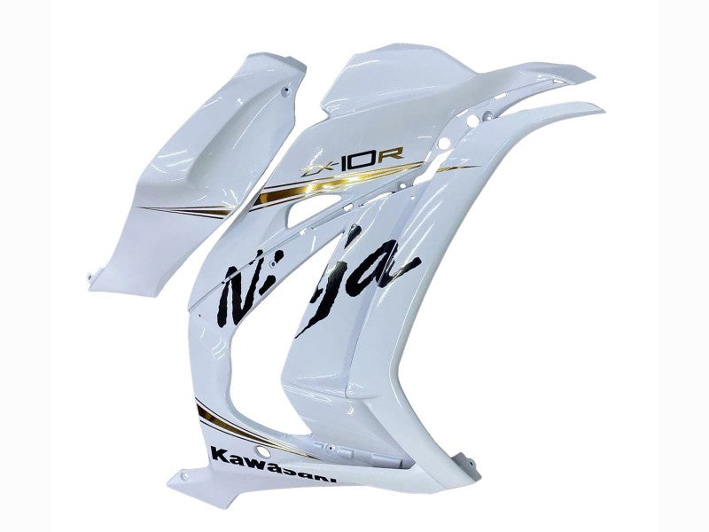 Purchase 2016-2020 White Gold Black Kawasaki ZX10R Motorcycle Fairings UK