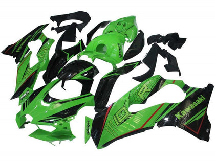 2021-2025 Kawasaki ZX-10R Black Green Fairing Kit