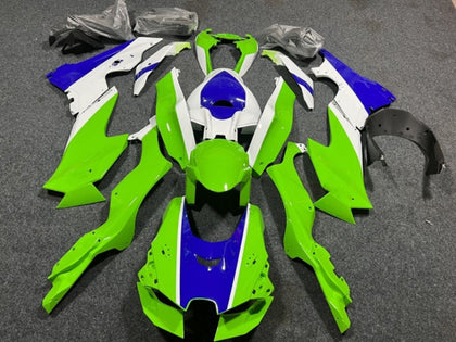 2021-2025 Kawasaki ZX-10R Green Blue White Fairing Kit