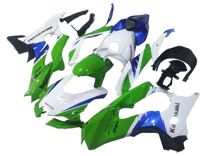 2021-2025 Kawasaki ZX-10R Green Blue White Fairing Kit