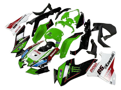 2021-2025 Kawasaki ZX-10R Green Black White Elf 66 Fairing Kit