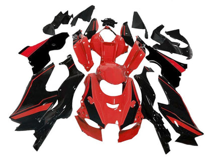 2021-2025 Kawasaki ZX-10R Glossy Red Black Fairing Kit