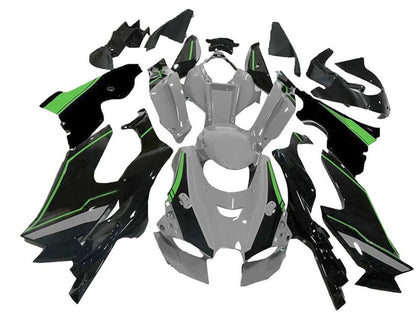2021-2025 Kawasaki ZX-10R Gray Black Green Fairing Kit