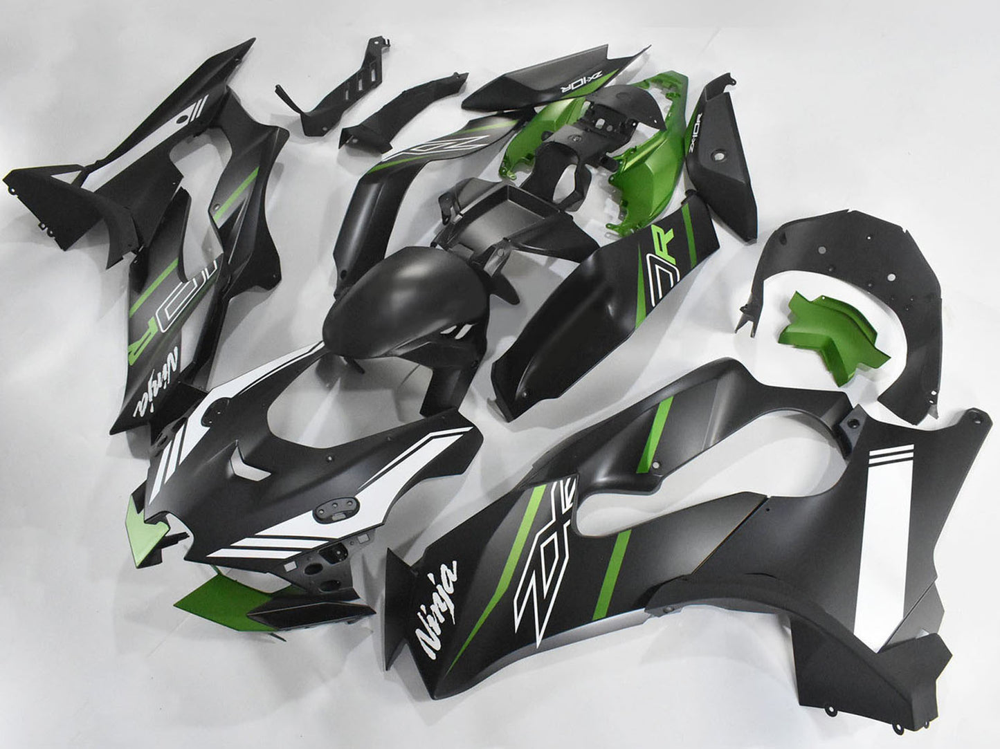 2021-2025 Black Green Ninja Kawasaki ZX10R Fairing Kit
