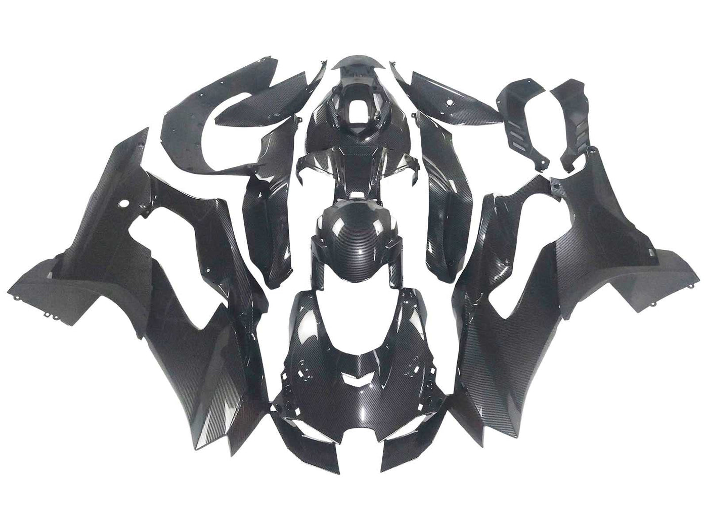 2021-2025 Black Carbon Fiber Kawasaki ZX10R Fairing Kit