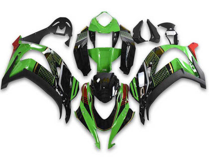 2021-2025 Kawasaki ZX-10R Green Black Fairing Kit