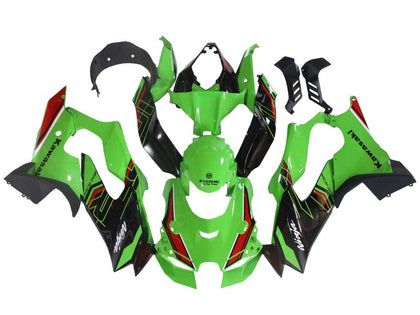 2021-2025 Kawasaki ZX-10R Green Red Black Fairing Kit