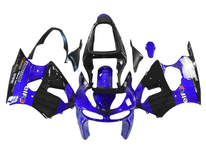 1998-1999 Kawasaki ZX-6R Blue Black Elf Fairing Kit