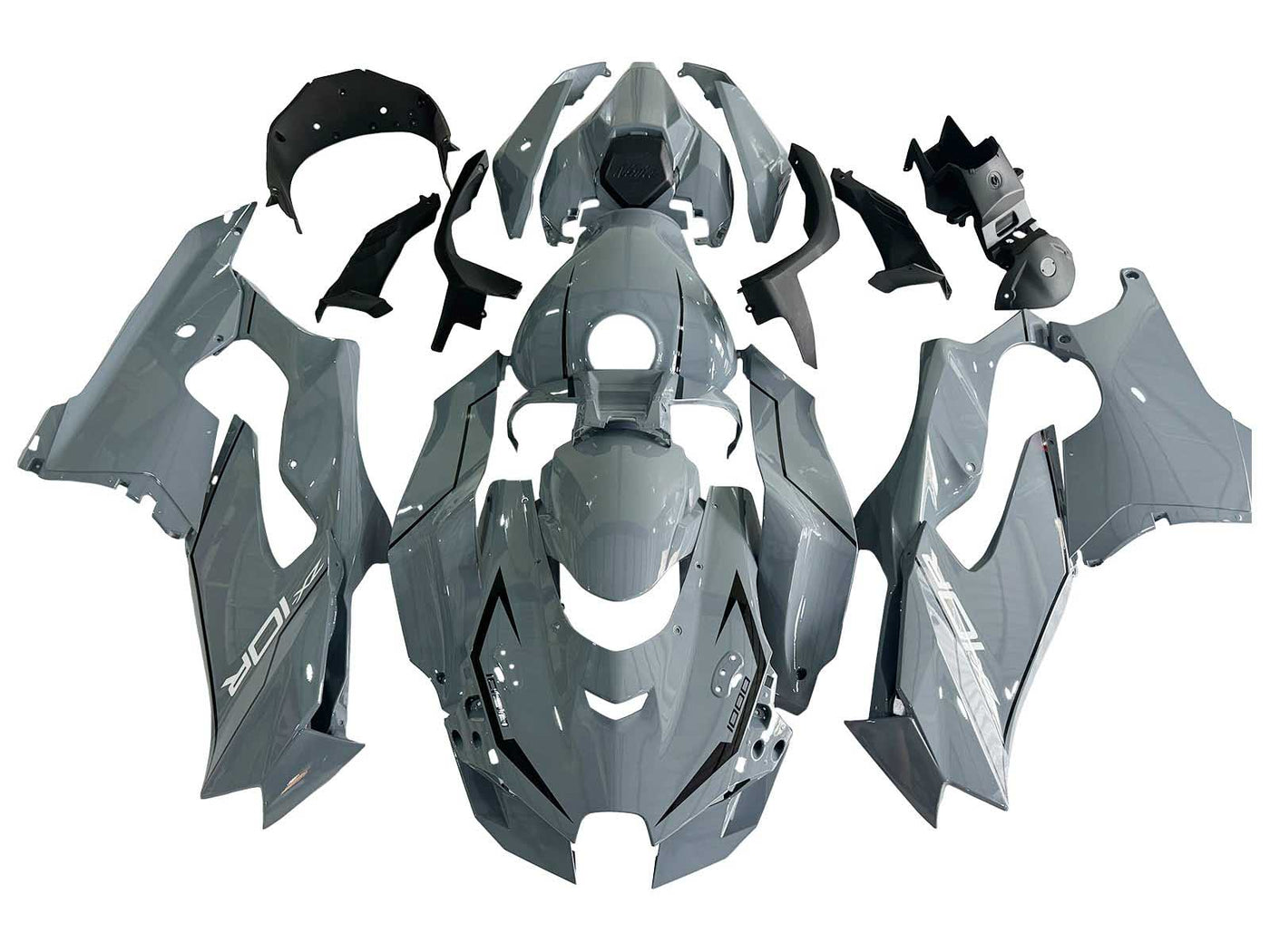 2021-2025 Grey Kawasaki ZX10R Motorcycle Fairings， Purchase 2021-2025 Grey Kawasaki ZX10R Motorcycle Fairings UK - UK