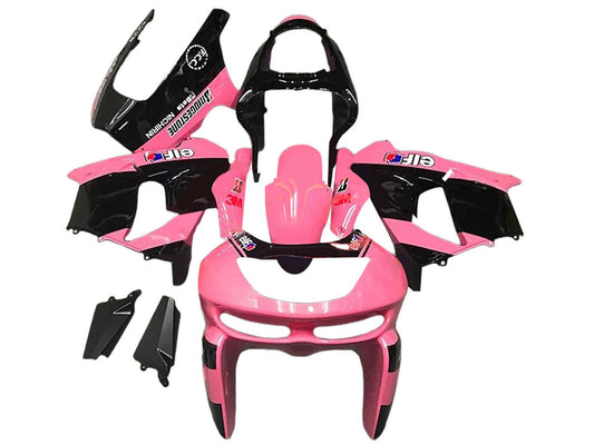 1998-1999 Pink Black Elf Kawasaki ZX6R Fairing Kit