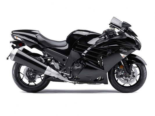 2012-2024 Glossy Black Ninja Kawasaki Ninja ZX14R ZZR1400 Fairing Kit