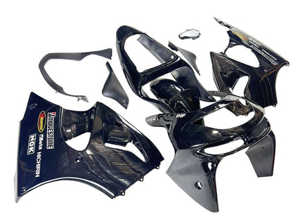 1998-1999 Kawasaki ZX-6R Glossy Black Elf Fairing Kit