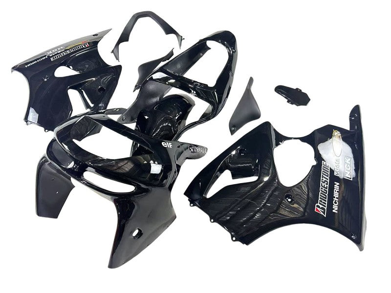 Purchase 1998-1999 Glossy Black Yellow Elf Bridgestone Kawasaki ZX6R Motorcycle Fairings UK