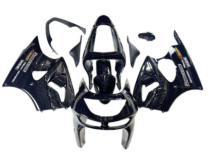 1998-1999 Kawasaki ZX-6R Glossy Black Elf Fairing Kit