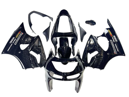 1998-1999 Glossy Black Elf Kawasaki ZX6R Fairing Kit