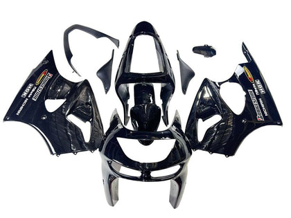 1998-1999 Kawasaki ZX-6R Glossy Black Elf Fairing Kit
