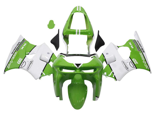 1998-1999 Black Gold Silver Kawasaki ZX6R Fairing Kit