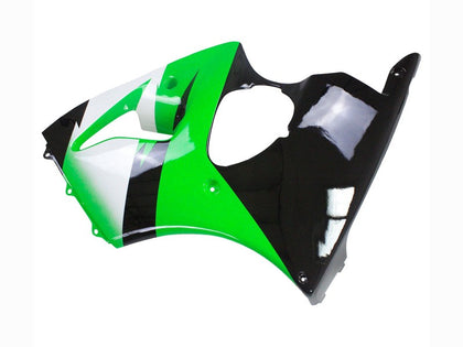 1998-1999 Kawasaki ZX-6R Green Black Fairing Kit