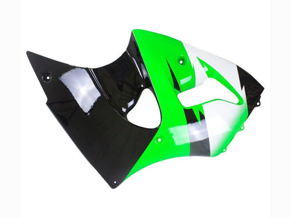 1998-1999 Kawasaki ZX-6R Green Black Fairing Kit