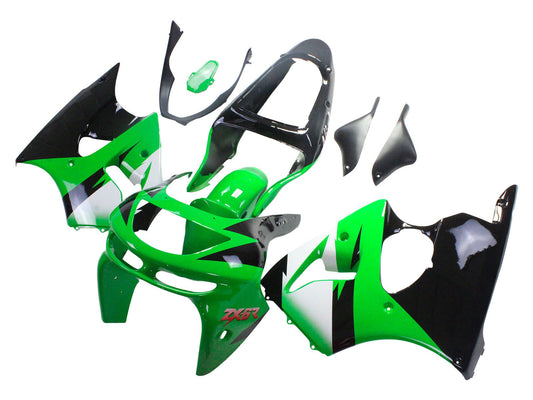 1998-1999 Green Black Kawasaki ZX6R Fairing Kit