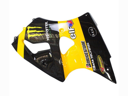 1998-1999 Kawasaki ZX-6R Yellow Black Monster Elf Fairing Kit
