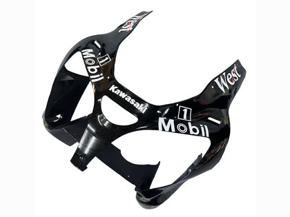 2000-2002 Kawasaki ZX-6R Black White West Michelin Fairing Kit