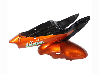 2000-2002 Kawasaki ZX-6R Burnt Orange Black Fairing Kit
