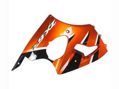 2000-2002 Kawasaki ZX-6R Burnt Orange Black Fairing Kit