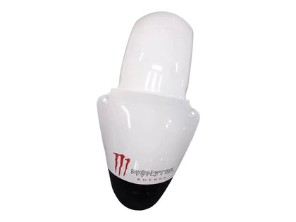 2000-2002 Kawasaki ZX-6R White Black Monster Fairing Kit