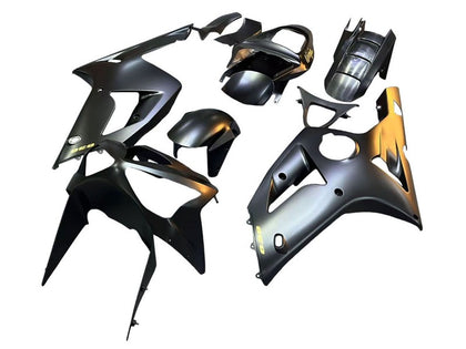 2003-2004 Kawasaki ZX-6R Black Gradient Gold Fairing Kit